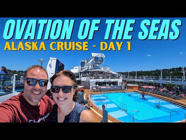 Ovation of the Seas Alaska Cruise - Sail Away From Seattle - VLOG Day 1