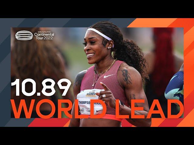 Olympic champion Elaine Thompson-Herah returns over 100m | Continental Tour Gold 2022