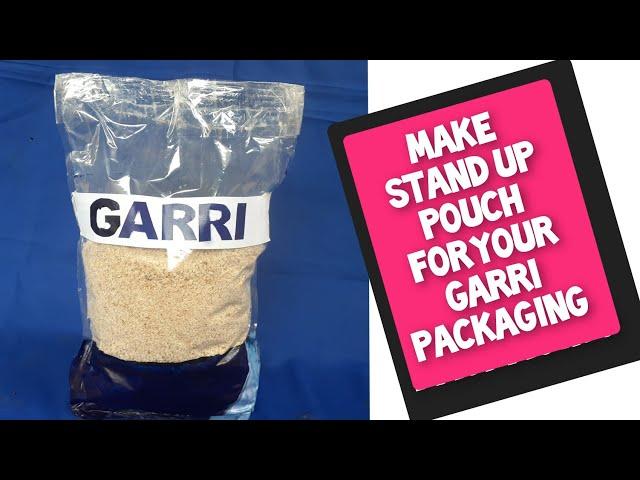 Make stand up pouch for your garri packaging