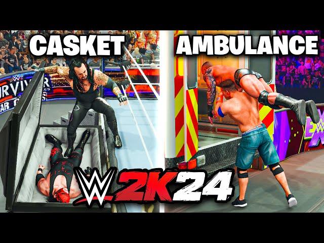 I Played EVERY New Match In WWE 2K24 In One Video!