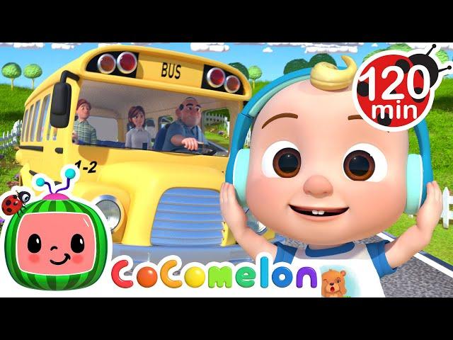 Wheels on the Bus Go Round and Round! | CoComelon | Animals for Kids | Sing Along Songs for Kids