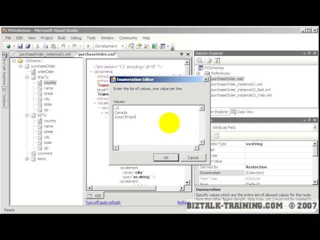 BizTalk 2006/R2 - 02-05 Using Schema Restrictions