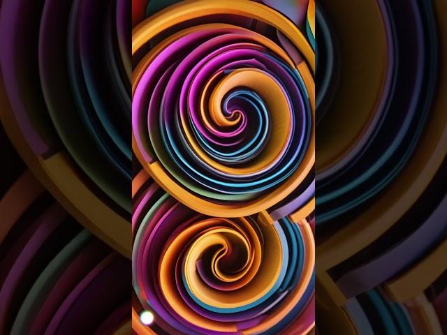 Multi-colored spirals (vertical)