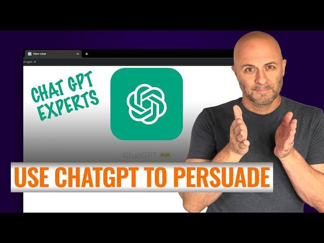 Use ChatGPT Prompts and Priming to Create Personas - Be More Persuasive with Your Communications.