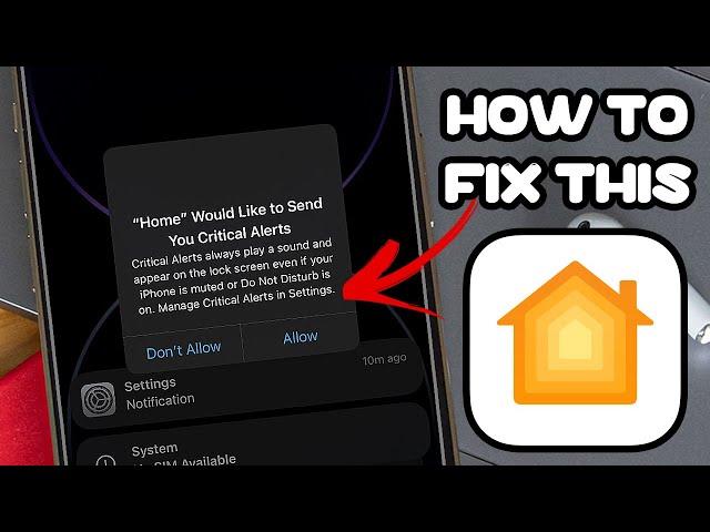 "Home" Would Like To Send You Critical Alerts | Fixed iPhone Stuck On Critical Alerts (100% Working)