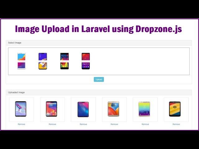 Image Upload in Laravel using Dropzone.js