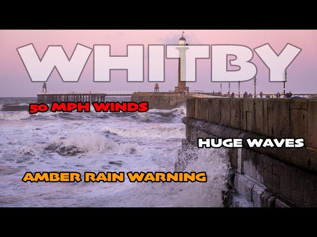 Whitby Flooding - Rough Sea - Storm Force Winds - Sept 2024