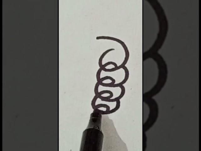 Easy Hand Marker Drawing ||Amazing Pencil Art #shorts