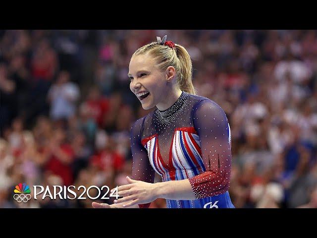 Jade Carey DAZZLES on vault to help U.S. gymnastics team start strong | Paris Olympics | NBC Sports