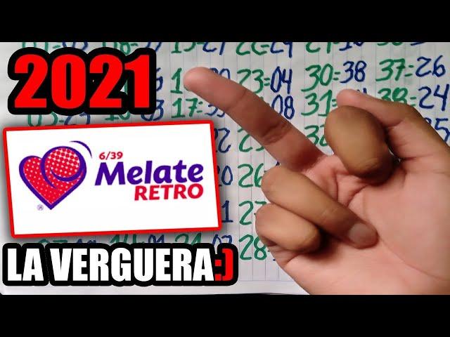 GANA EL MELATE RETRO HOY!!!!   (SUPER TABLA ACTUALIZADA)  2021