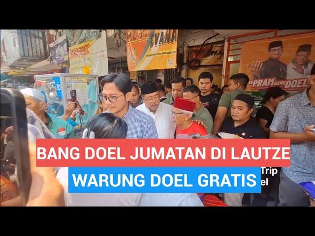 JUMAT BERKAH, BANG DOEL TRAKTIR MAKAN WARGA USAI JUMATAN DI MASJID LAUTZE