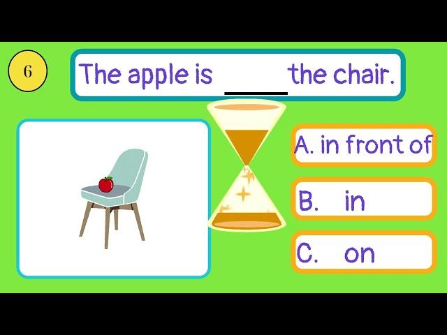 Prepositions of Place for kids | Test