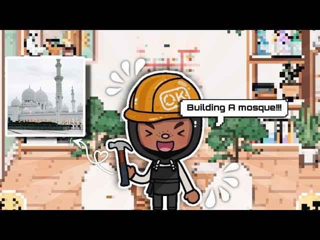 Building a mosque  in Toca life World ib: Me/Daisey Toca *with my voice * Part 1