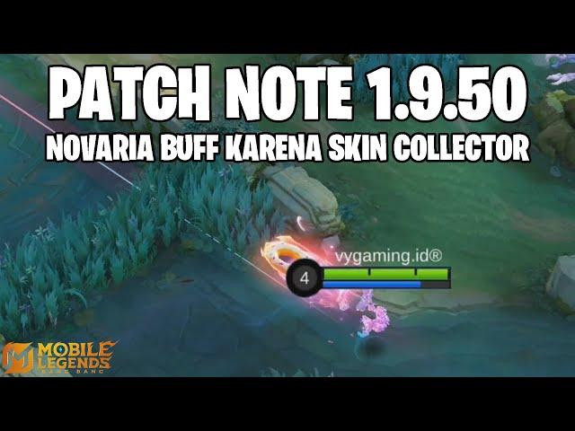 NOVARIA BUFF, URANUS BUFF, BAXIA BUFF, CHIP BUFF, PENYESUAIAN EMBLEM - PATCH NOTE 1.9.50 MLBB