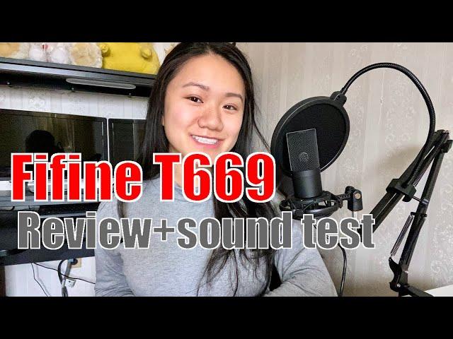 Fifine T669 USB Microphone with Boom Arm Review | Sound test | Comparison to Snowball | Unboxing