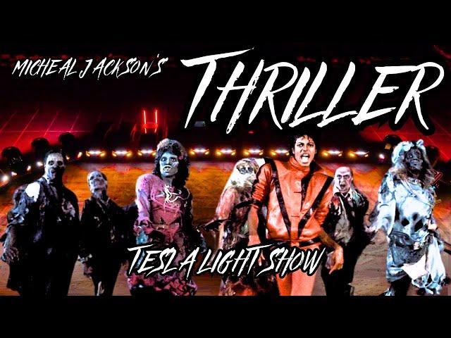 TESLA LIGHT SHOW | MICHAEL JACKSON'S THRILLER