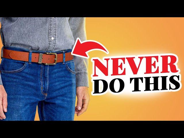 CORRECTLY Match Your Belt With Jeans (Most Men Mess This Up!)