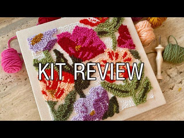 “Wildflowers” Punch Needle/ Rug Hooking Kit Review/ Beginner/ The Urban Acres