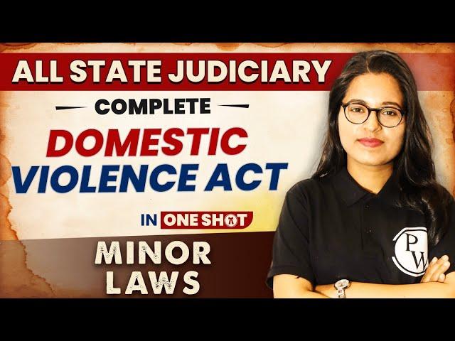 Domestic Violence Act, 2005 (One Shot) | Minor Law | All State Judiciary Exam