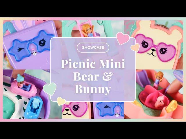 SHOWCASE Polly Pocket Picnic Mini: Cutie Bear & Bunny Carnival