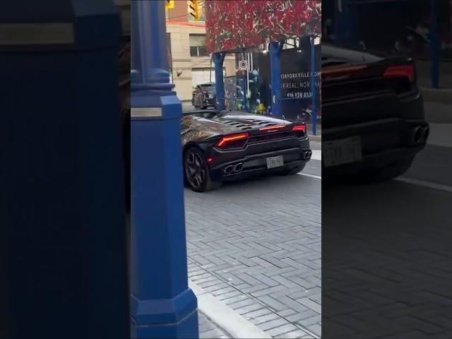 Lamborghini Huracan on the streets of Downtown Toronto!  #lamborghini #automobile #huracan #cartok