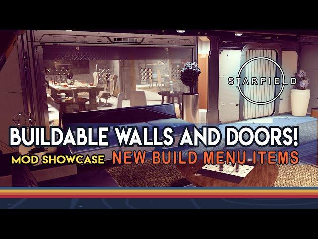 Starfield Buildable Walls and Doors for Outposts and Ships! Mod Showcase