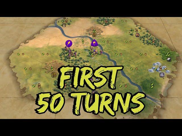 Tackling the First 50 Turns - Civilization 6 Tutorial