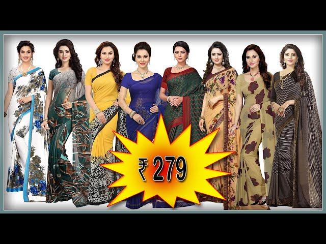 20 Latest Multicoloured Chiffon Saree with Price Georgette SareesChiffon SareeSilk Sari