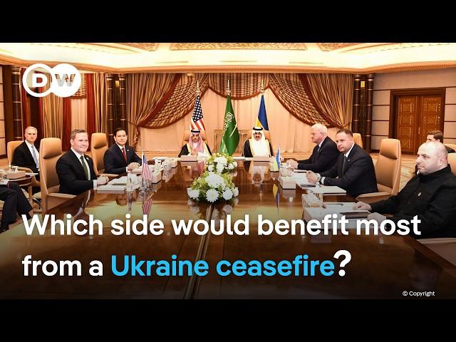 After talks in Saudi Arabia, Ukraine agreed to a US proposal for a ceasefire with Russia | DW News