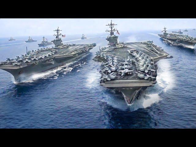 US Billions $ Aircraft Carriers Show Their Force During Massive Exercise in Pacific