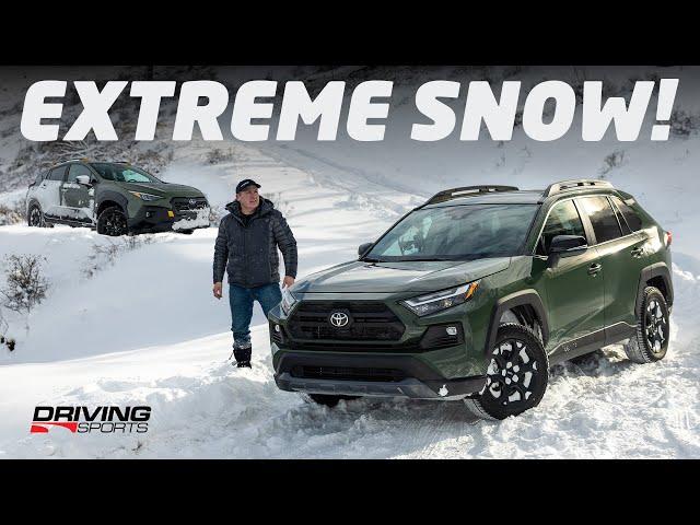 Snow Shootout: 2024 Subaru Crosstrek Wilderness vs Toyota RAV4 TRD Off-Road at -17ºC!