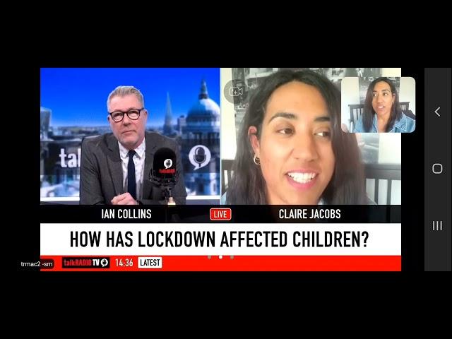 Interview with Ian Collins on TalkRadioTV: How has lockdown affected children?