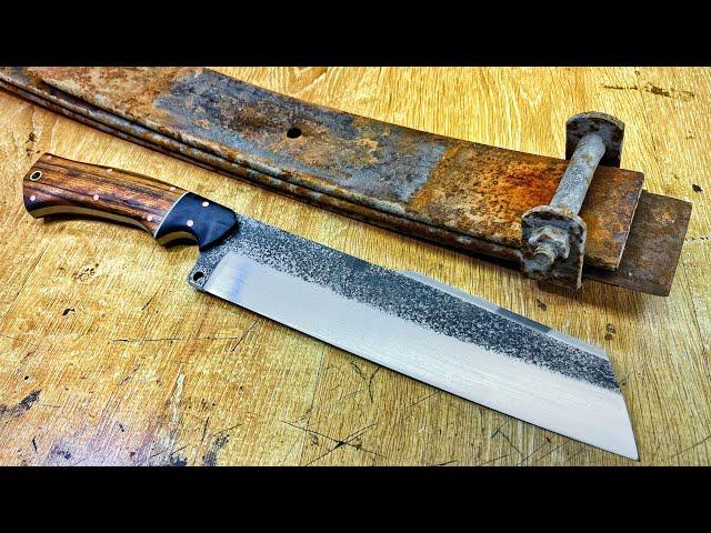 Making A Chopper Knife From An Old Spring