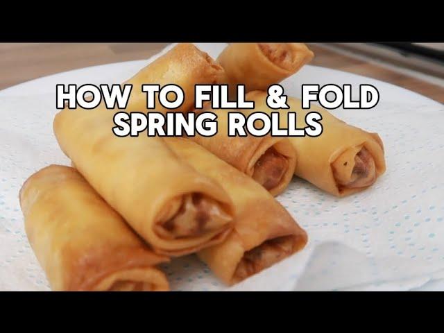 How to Fill & Fold Spring Rolls - Two Methods | Ramadan Recipe | Cook with Anisa | Indian Cooking