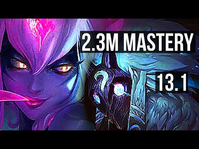 EVELYNN vs KINDRED (JNG) | 14/0/4, 2.3M mastery, Legendary | EUW Grandmaster | 13.1