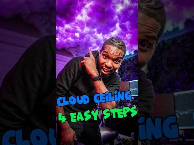 Transform Your Space with Cloud Ceiling: 4 Simple Steps #shorts #diy #cloudceiling