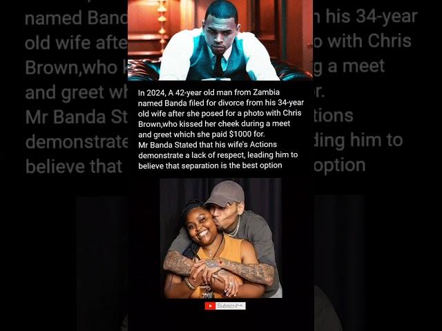 How a 42 year old man divorced his wife after meet and greet with Chris Brown