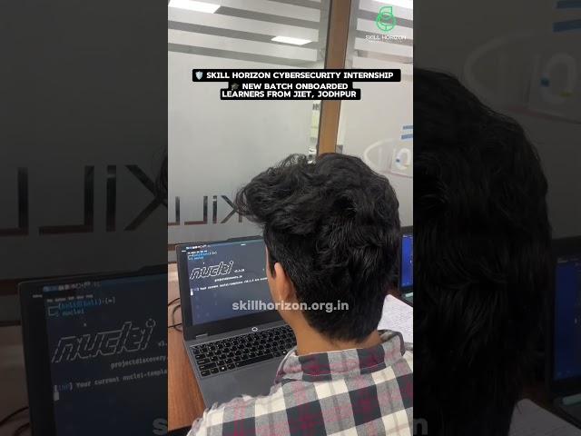 Cybersecurity Internship for JIET Students at Skill Horizon #cybersecurity #internship #placement