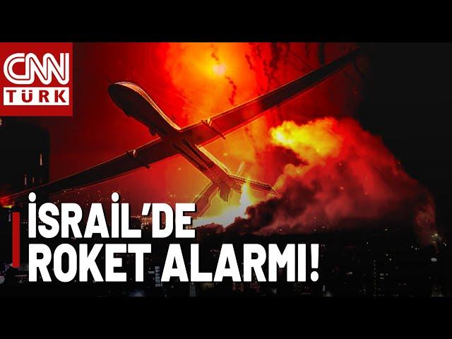 SON DAKİKA  İsrail'de Roket-Kamikaze İHA Alarmı! Tel Aviv'de Büyük Patlamalar!