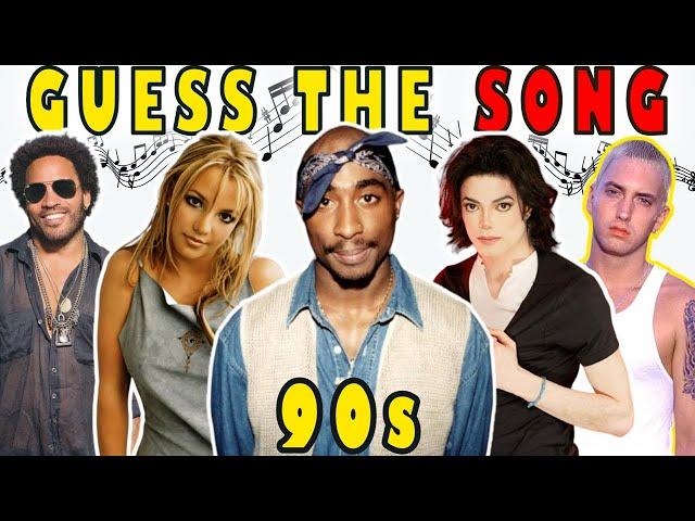 GUESS THE SONG 90s | MOST POPULAR SONGS IN THE 90s | MUSIC QUIZ