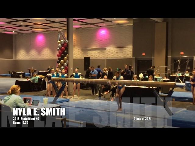 Nyla Smith | Lvl 10 | C/O 2021 | 2018 State Meet NC | Beam |