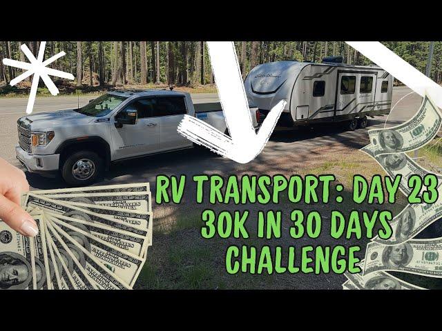 RV Transport: 23 Day Income Revealed