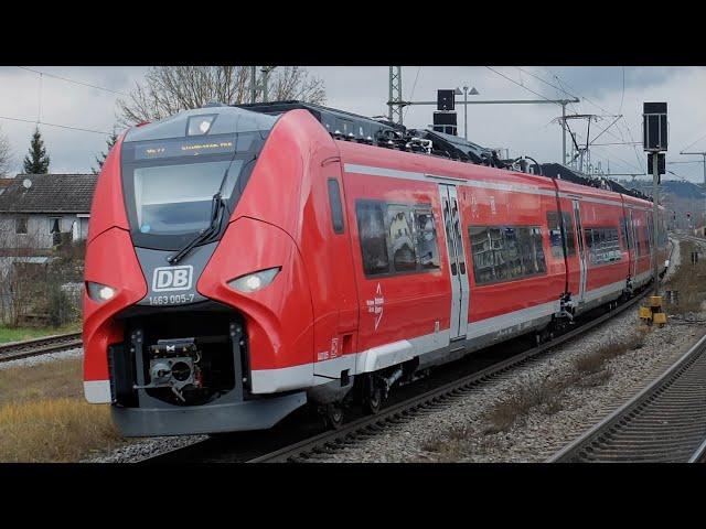 Der neue Münchner Flughafenexpress ÜFEX (RE22) im Mischbetrieb von DB Regio und Agilis mit Mireos