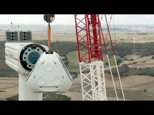 This is how we installed this AMAZING #windturbine | ACCIONA Energía