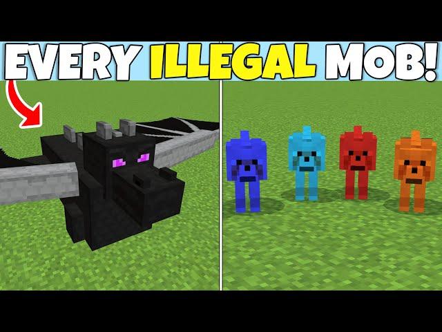 I Collected Every CURSED Mob In Minecraft! (Bedrock Edition)