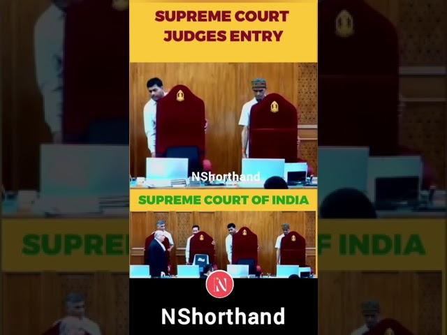 SC Judges Entry. #CJI Entry #entry #shorts #supremecourtofindia #judge _ supreme court judge entry