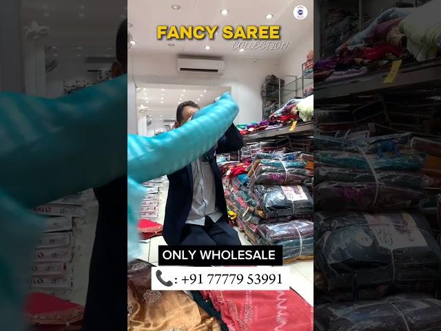 Fancy Saree Wholesale Market, Festival Saree, Surat textile market, Surat Saree Wholesaler #sarees