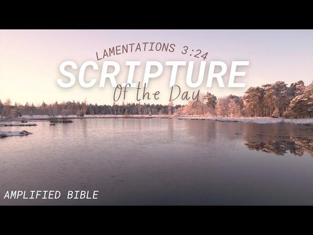 Wait Expectantly | Lamentations 3:24 | Scripture Of The Day | MINIMALIST MIND MORE