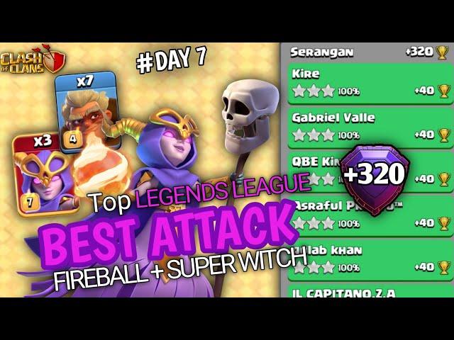 GAME PLAY SUPER WITCH ‼️ SANGAT KUAT LEGEND LEAGUE !!! PUSH TROPHY HARI KE 7 | CLASH OF CLANS