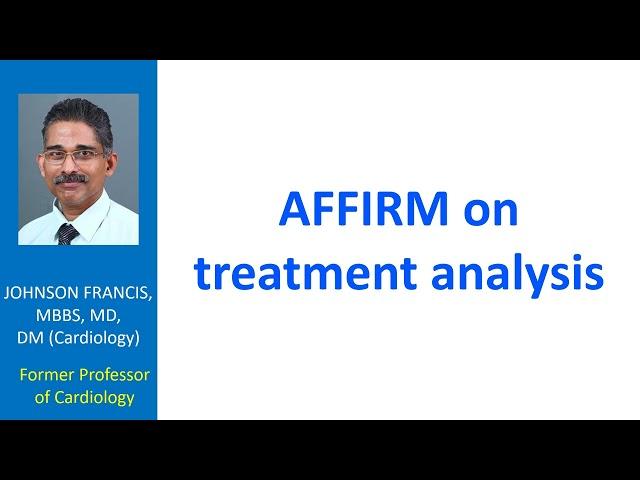 AFFIRM on treatment analysis